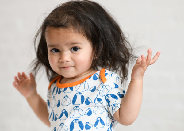 Penguin Onesie - orange