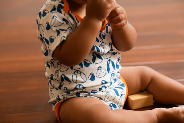 Penguin Onesie - orange