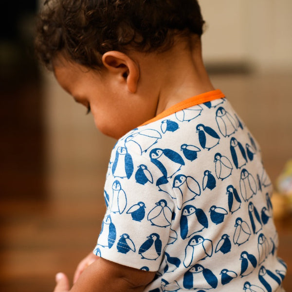 Penguin Onesie - orange