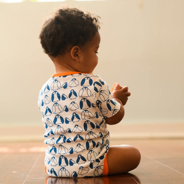 Penguin Onesie - orange