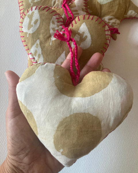 Heart Ornament- Polka