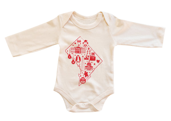 My DC Holiday: Long Sleeve Onesie