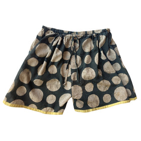 Polka Shorts: Adult Dabu | Dark Brown