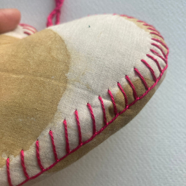 Heart Ornament- Polka