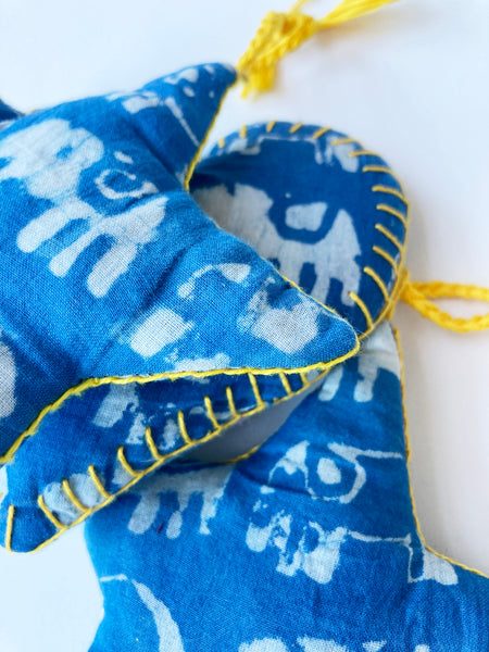 Star Ornament- Indigo