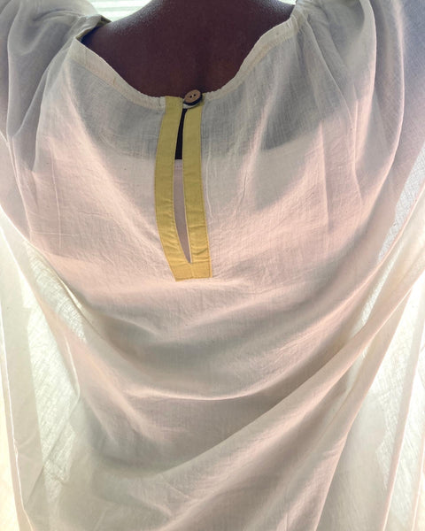 Solid Ecru Tunic: Adult Dabu