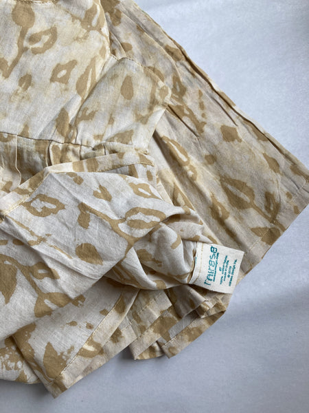 SS: Vine Strap Dress | Forest Yellow- Hand Printed