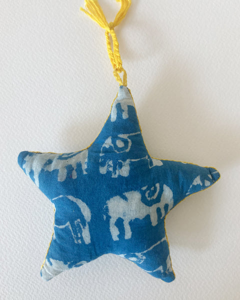 Star Ornament- Indigo