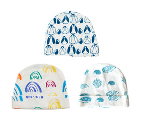 Organic Baby Beanie Gift Set