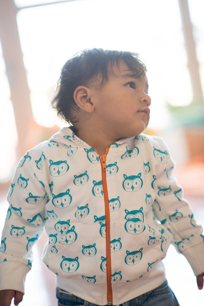 *clearance* Owl Hoody - mirasa, clothing - organic cotton baby clothing 
