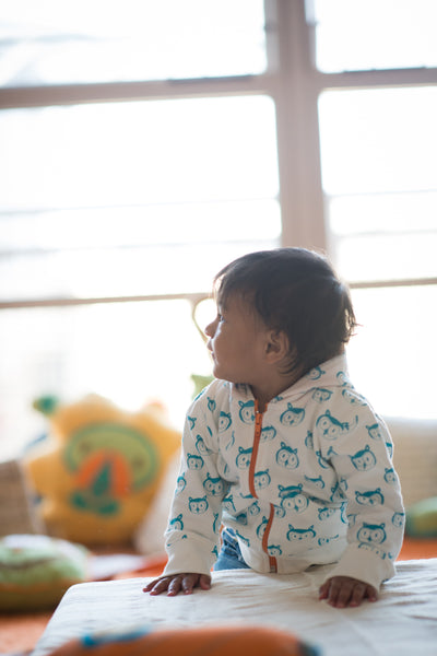 *clearance* Owl Hoody - mirasa, clothing - organic cotton baby clothing 