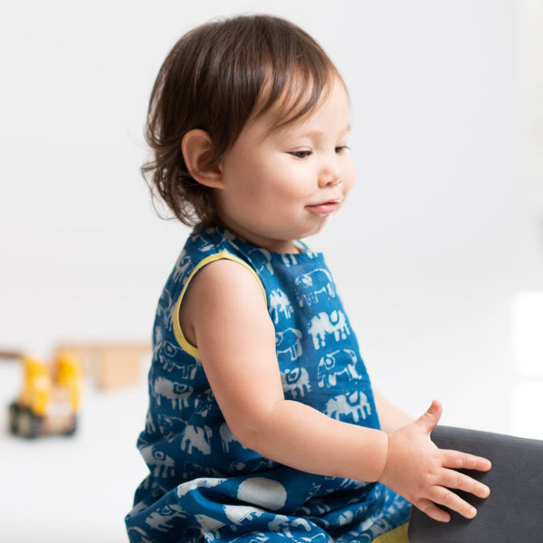 Elephant Dress | handmade | indigo