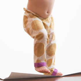 Polka Pants | forest yellow