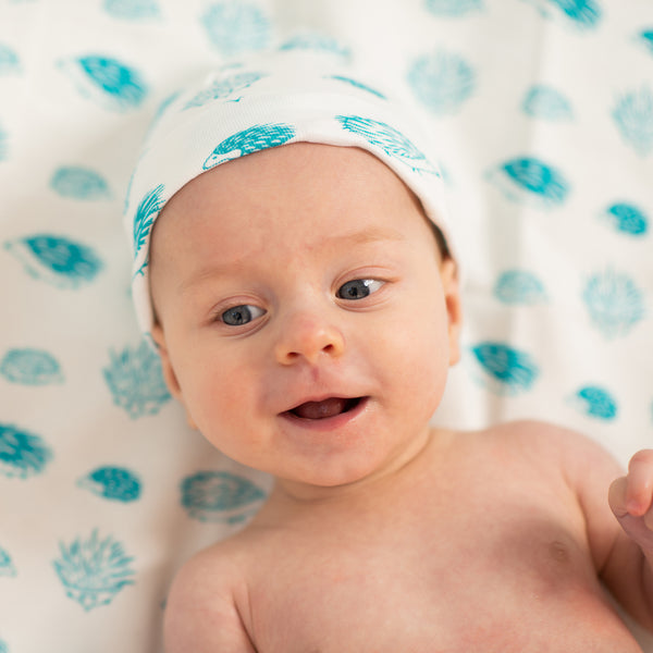 Porcupine Onesie Gift Set- Blue & Celery