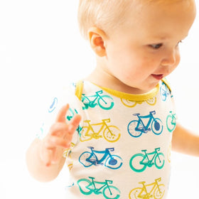 Bike Onesie - celery