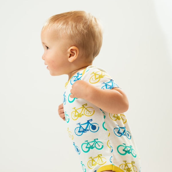 Bike Onesie - celery