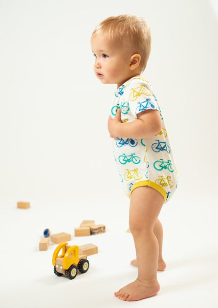 Bike Onesie - celery