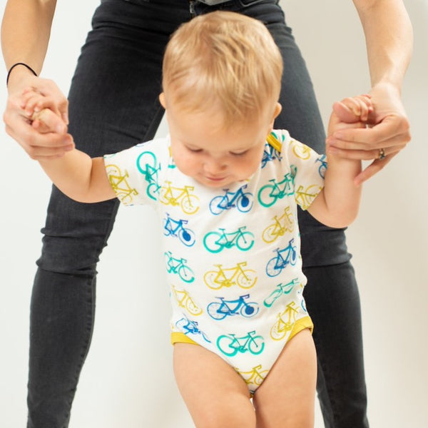Bike Onesie - celery