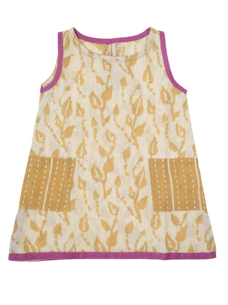 Vine Dress | forest yellow