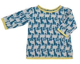 Giraffe Tunic | handmade | indigo - mirasa, clothing - organic cotton baby clothing 