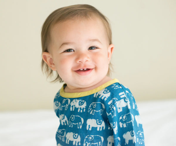 Elephant Tunic | handmade | indigo - mirasa, clothing - organic cotton baby clothing 