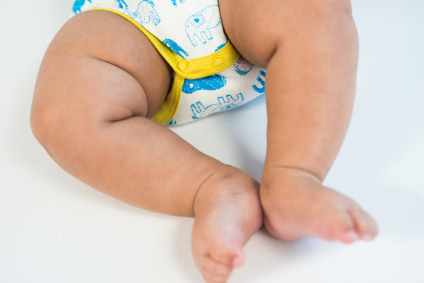 *New* elephant onesie (celery) - mirasa, clothing - organic cotton baby clothing 