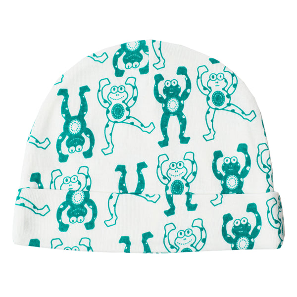 Organic Frog Beanie - mirasa,  - organic cotton baby clothing 