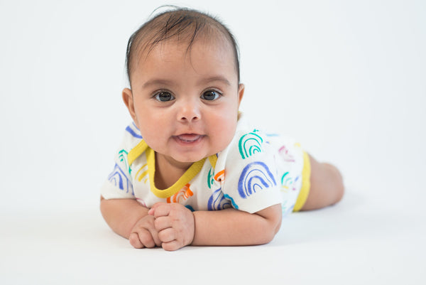 *New* rainbow onesie - mirasa, clothing - organic cotton baby clothing 