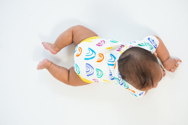 *New* rainbow onesie - mirasa, clothing - organic cotton baby clothing 