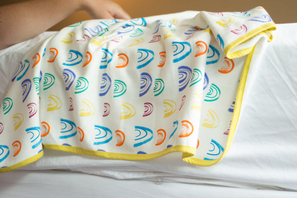 *New* rainbow blanket - mirasa, blankets - organic cotton baby clothing 