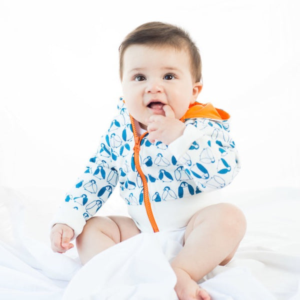 Penguin Hoody - mirasa, clothing - organic cotton baby clothing 