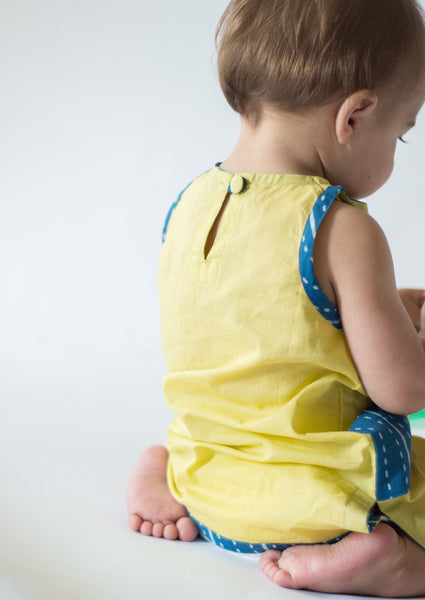 Celery Dress | handmade | indigo - mirasa, clothing - organic cotton baby clothing 