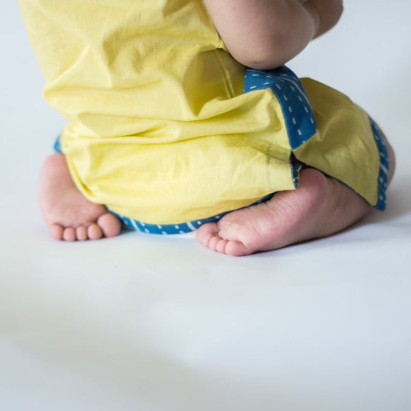 Celery Dress | handmade | indigo - mirasa, clothing - organic cotton baby clothing 