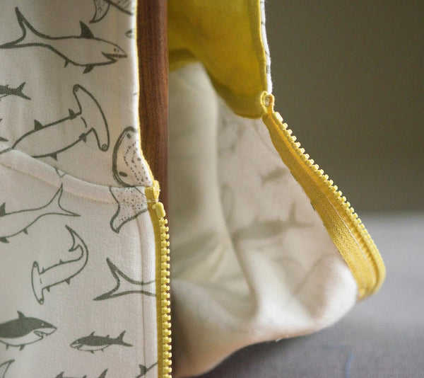 *New* Shark Hoody - mirasa, clothing - organic cotton baby clothing 