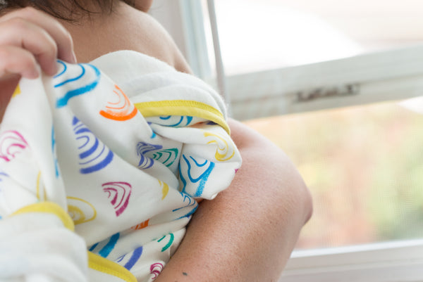 *New* rainbow blanket - mirasa, blankets - organic cotton baby clothing 