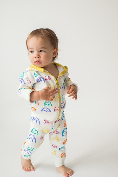 *New* Rainbow Hoody - mirasa, clothing - organic cotton baby clothing 