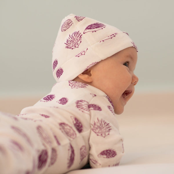 Organic Porcupine Beanie - fuchsia