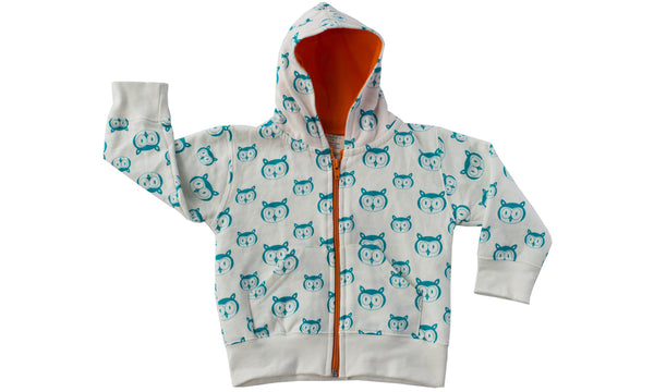 *clearance* Owl Hoody - mirasa, clothing - organic cotton baby clothing 