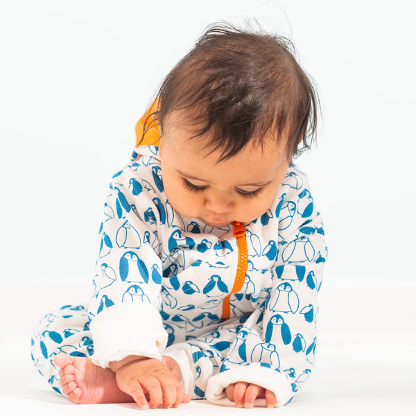 Penguin Hoody -orange