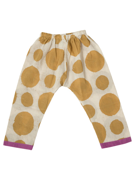 Polka Pants | forest yellow
