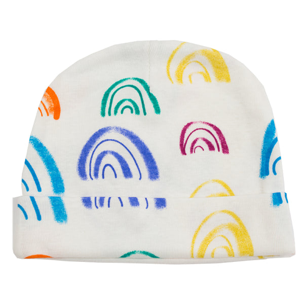 *New* organic rainbow beanie - mirasa, organic baby beanie - organic cotton baby clothing 