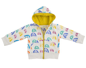 *New* Rainbow Hoody - mirasa, clothing - organic cotton baby clothing 