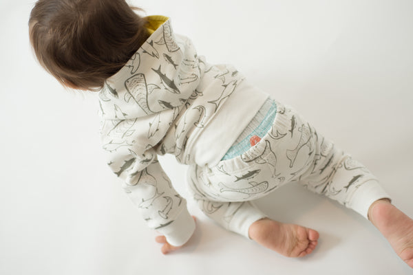 *New* Shark Hoody - mirasa, clothing - organic cotton baby clothing 