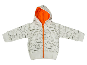 Shark Hoody- orange - mirasa